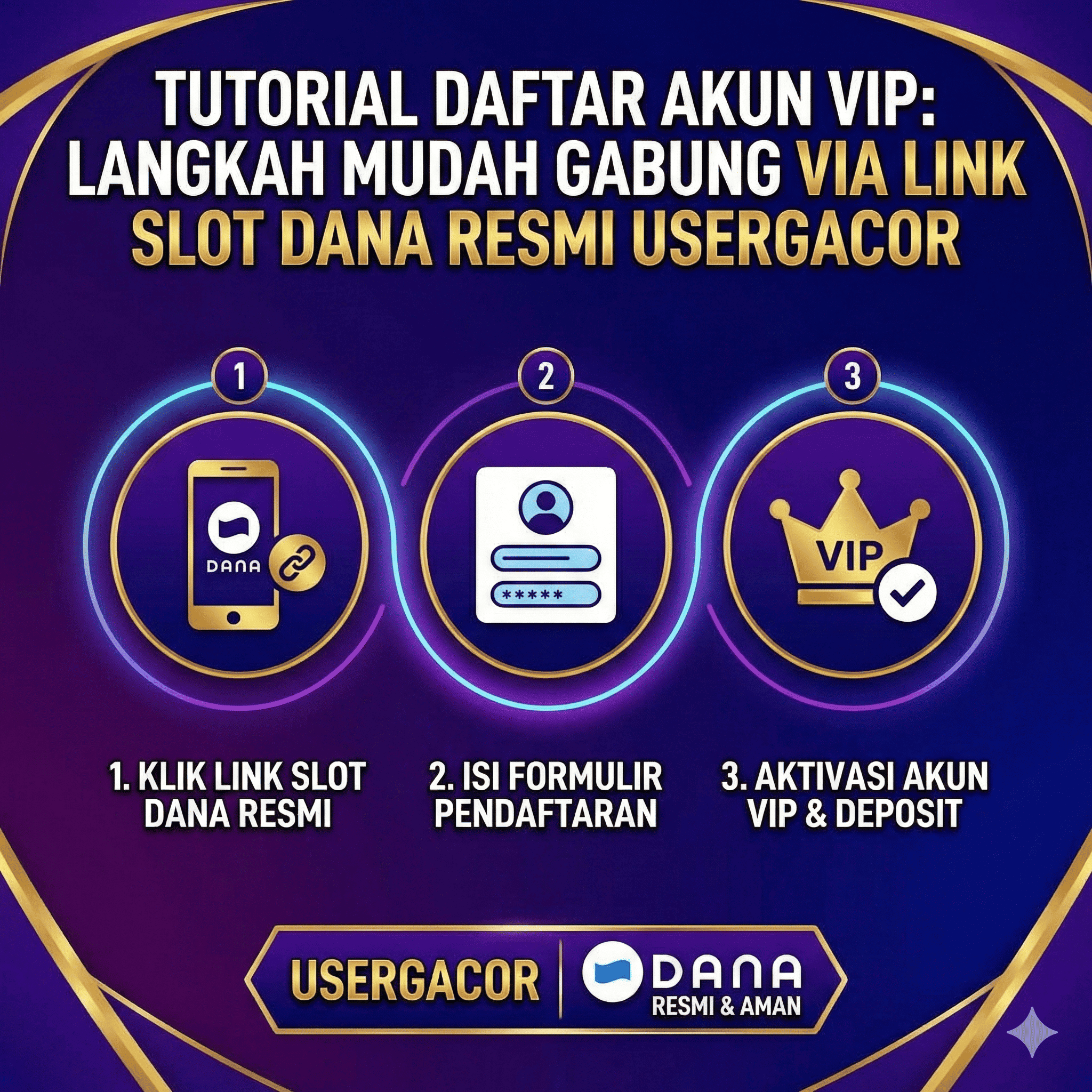 Tutorial Daftar Akun VIP: Langkah Mudah Gabung via Link Slot Dana Resmi Usergacor